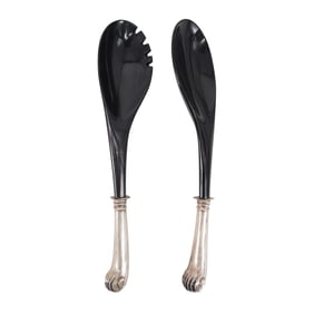 "JFK" American Sterling Silver and Lucite Serving Spoons