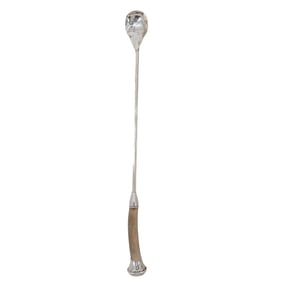 JH Bone and Sterling Silver Stirrer