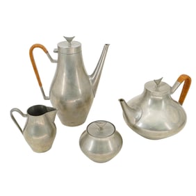 (4 Pcs) John Prip Silver Plated Tea Set