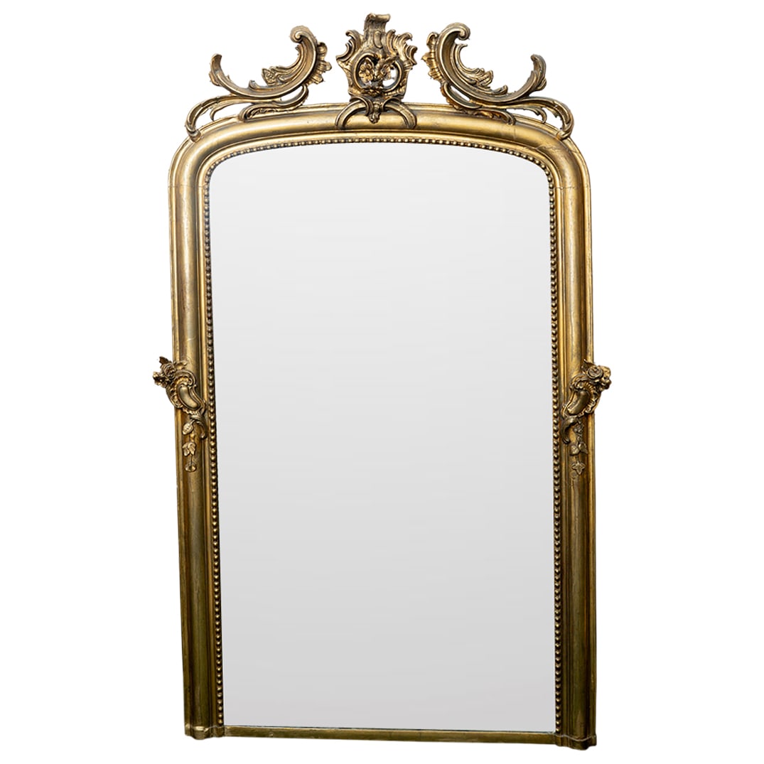 19th Cent. Victorian Gilt Wood Mirror (1 of 3)