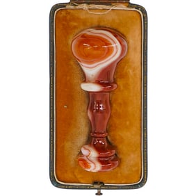 19th Cent. Carved Agate Wax Stamp