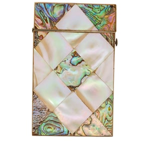 Victorian Mother of Pearl Card Case