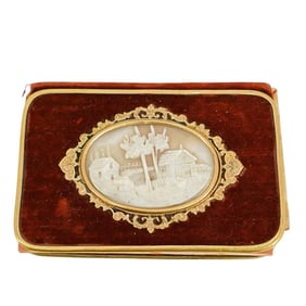 Antique Velvet Cameo Notepad