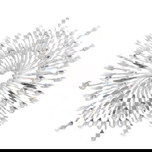 (88 pcs) Westmorland "John and Priscilla" Sterling Silver Flatware: (88 pcs) Westmorland "John and Priscilla" Sterling Silver Flatware Early to mid 20th century, American A set of eighty-eight Westmorland (established 1939, American) sterling silver flatware in the