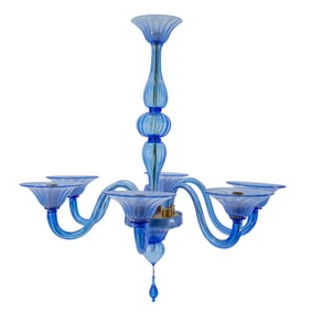 Murano Art Deco Glass "Serenissima" Chandeliers