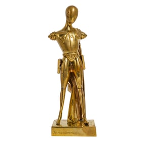 After Giorgio de Chirico "Trovatore" Brass Sculpture