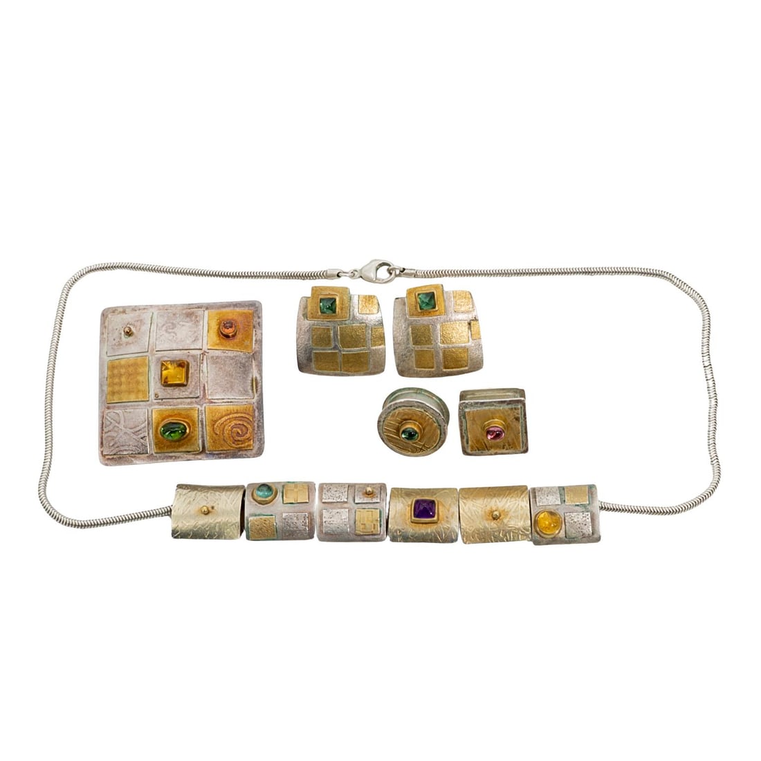 Sydney Lynch Two-Tone Sterling & 14K Gold Jewelry Set (1 of 9)