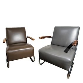 Pair Of Mucke Melder for Thonet Armchairs