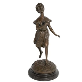 Max Milo (Austrian, 1938-1976) Bronze Female Figural Sculpture