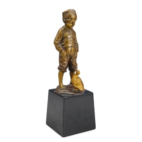 Antique German Julius Paul Schmidt-Felling Bronze Sculpture