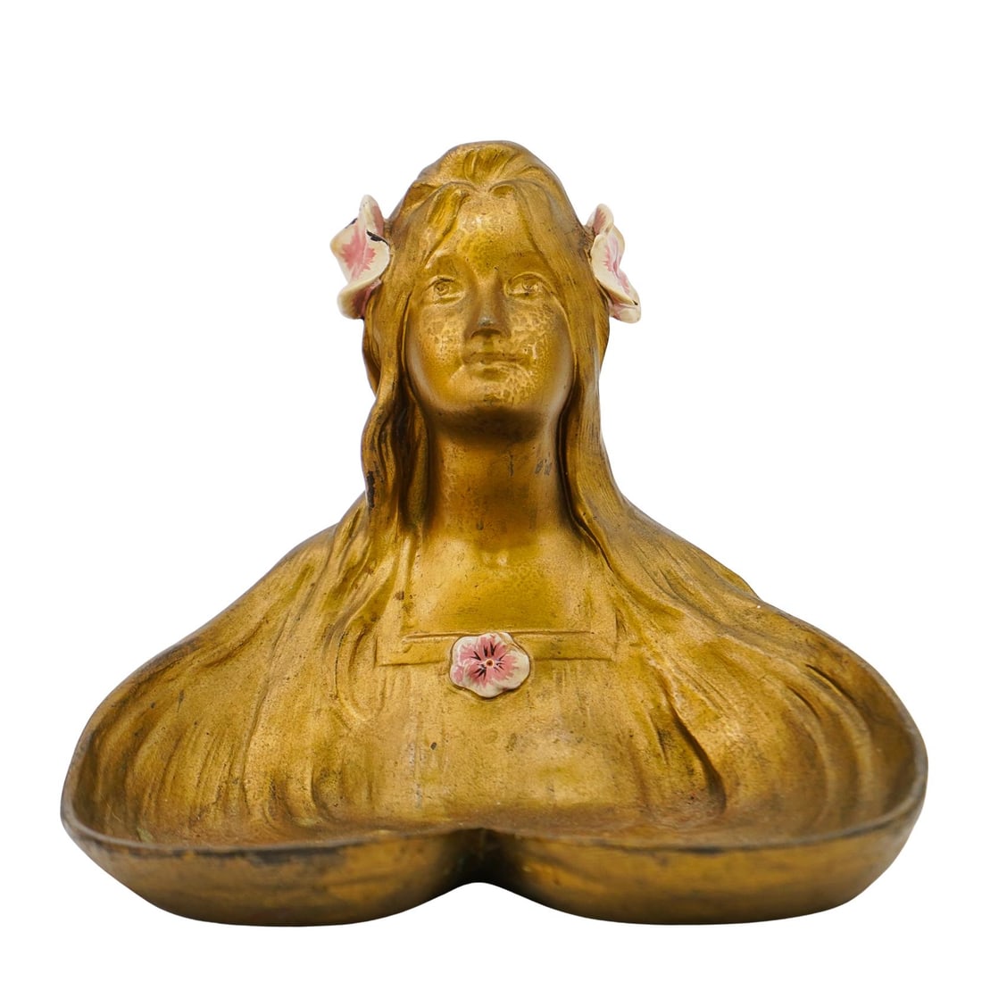 Art Nouveau Style Decorative Bronze Dish (1 of 7)