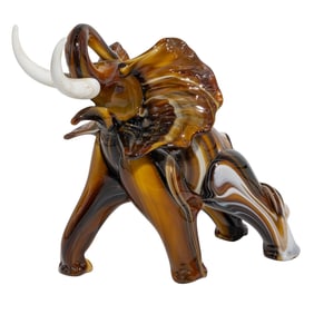 Murano Art Glass Elephant Sculpture