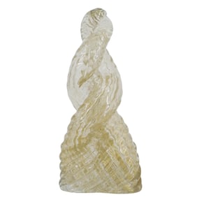 Attrib. to Paolo Venini (b. 1895) Stylized 'Diamante' Obelisk Art Glass Sculpture