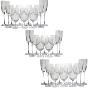 (31 pcs) Crystal Stemware