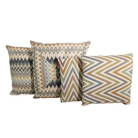 (4 pcs) Missoni Chevron Throw Pillows