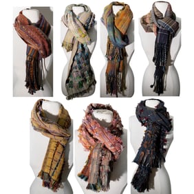 (7 Pc) Randall Darwell Studio Made Scarves