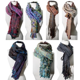 (7 Pc) Randall Darwell Studio Made Scarves
