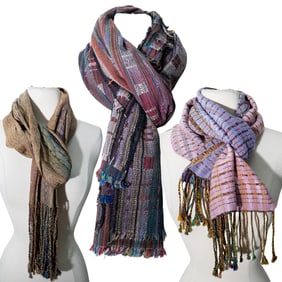 (3 Pc) Randall Darwell Studio Made Scarves