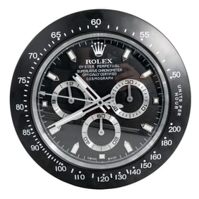 Rolex Wall Black Clock