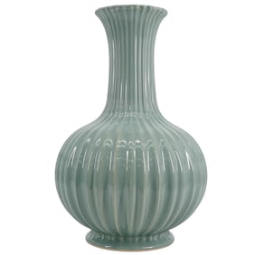 Chinese Celadon Glazed Porcelain Vase