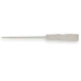 Antique Chinese Pierced And Carved Jade Hairpin