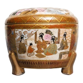 Antique Japanese Ceramic Trinket
