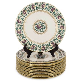 (12 Pc) Worcester Porcelain For Richard Briggs Dish Set