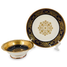 (2 Pc) Rosenthal Germany Porcelain Serving Bowl & Underplate