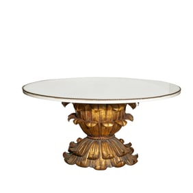 Antique Gilt Iron Tole Coffee Table