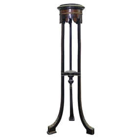Antique Ebonized Pedestal