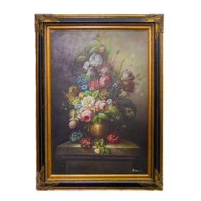 Signed Still Life Oil Painting