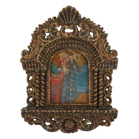 Antique Catholic Religious Icon