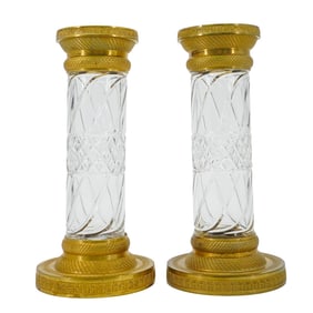 Pair Of French Empire Style Candlesticks