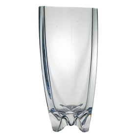 Nambe Footed Glass Vase