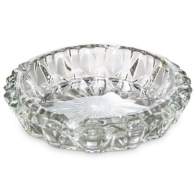 French Molded Glass Ashtray