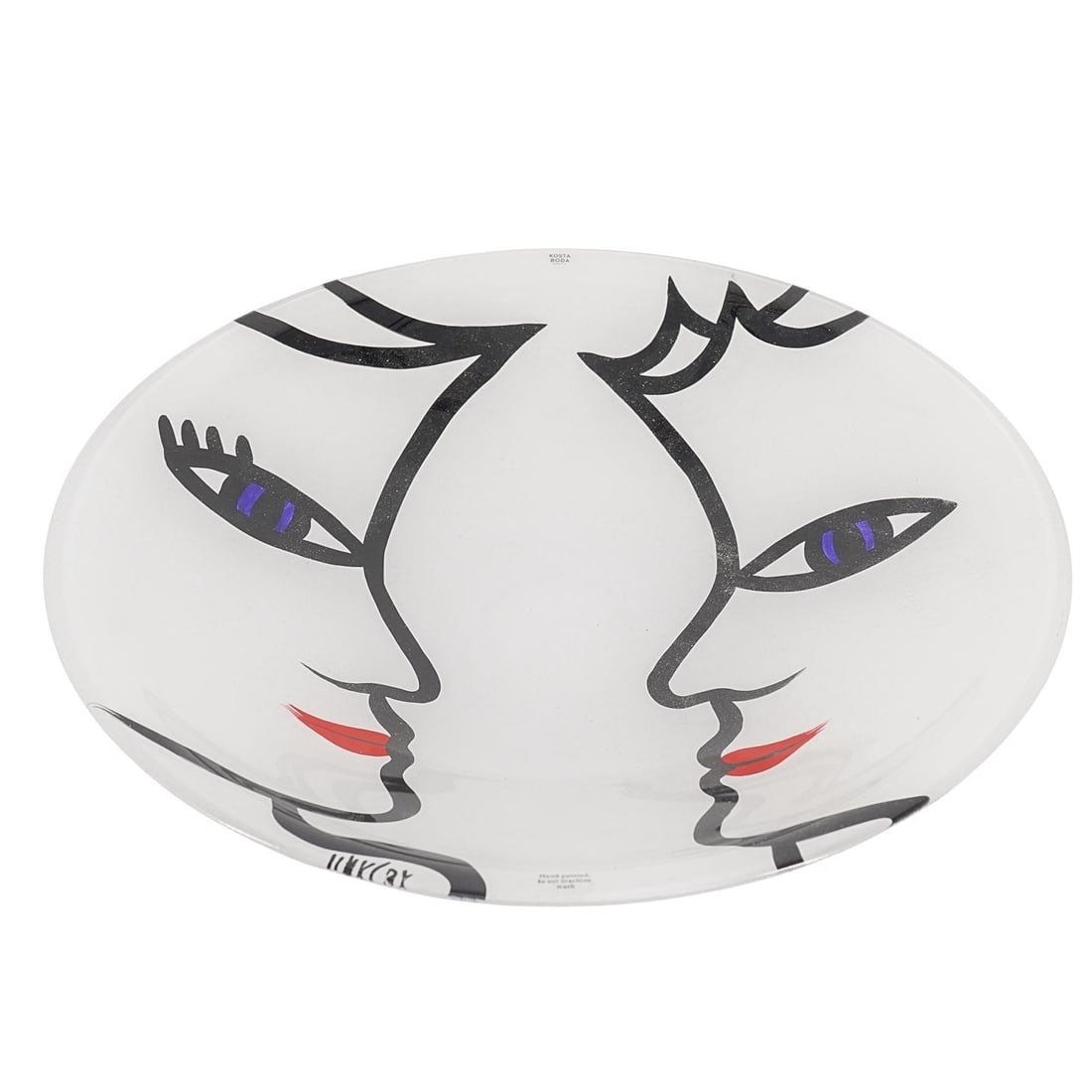 Large Ulrica Hydman-Vallien x Kosta Boda Art Glass Bowl (1 of 6)