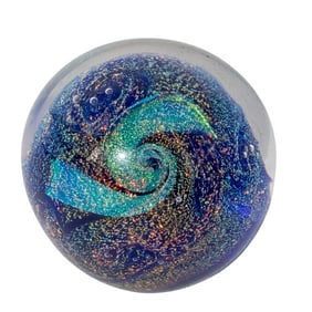 "Northern Lights" Signed Paperweight by Glass Eye Studio