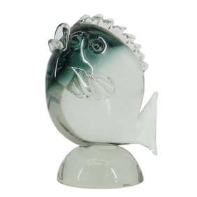 MCM Murano Clear Glass Fish