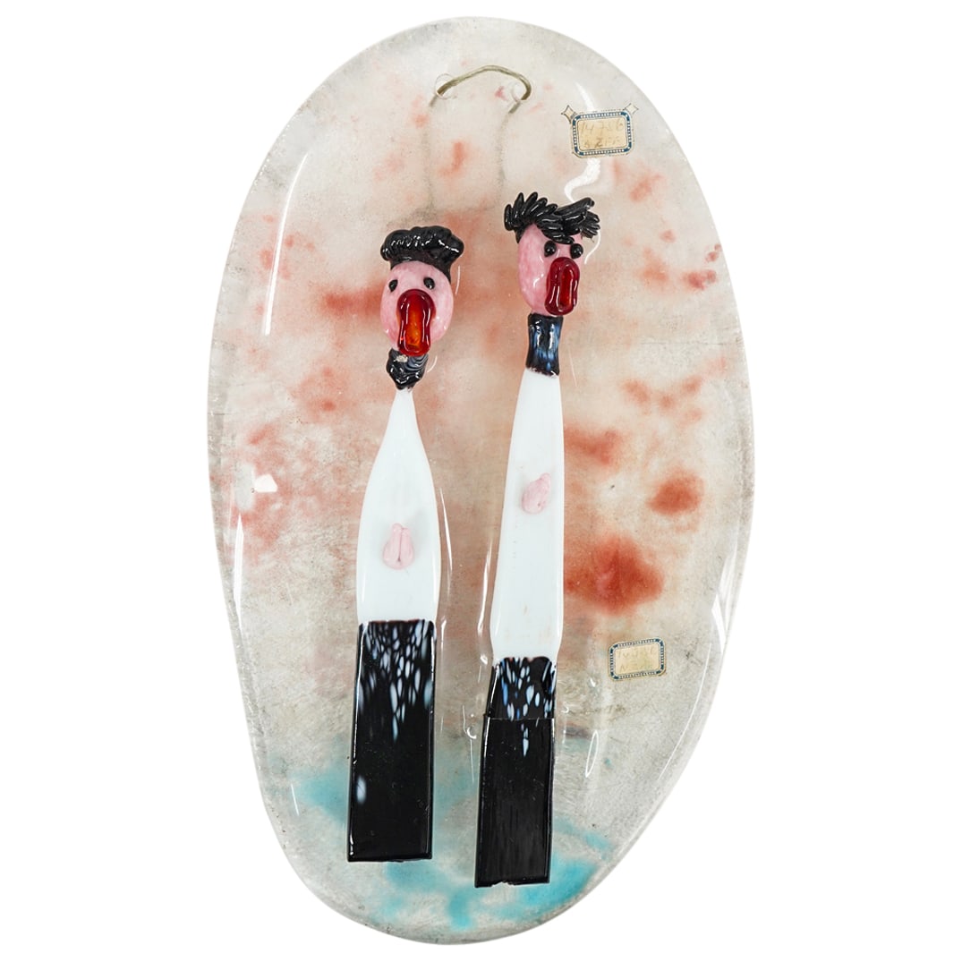 Murano Glass Figural Plaque (1 of 4)