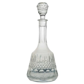 Vintage Clear Cut Glass Decanter
