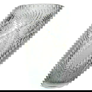 Brilliant Cut Crystal Vase: Brilliant Cut Crystal Vase20th century, ContinentalBrilliant cut crystal vase. Intricate cut crystal design.H 11 7/8" Diameter 7"