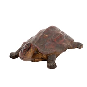 Chinese Wooden Turtle Sculpture