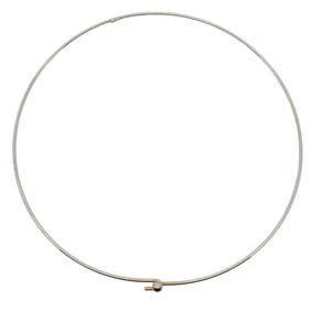 Simple Sterling Silver Choker Necklace