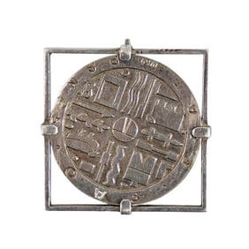 1969 1000 Pesos Silver Uruguayan Coin Pendant
