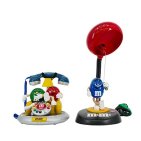(2 Pcs) M&M Desk Lamp & Landline Phone