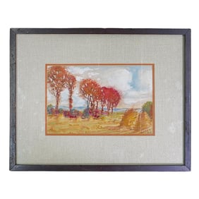 J. Links (20th Century) Landscape Watercolor