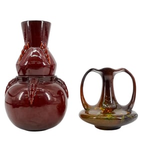 (3 Pc) Roseville 'Topeo' Pottery