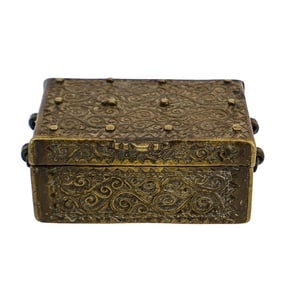 Middle Eastern Treasure Bronze Box