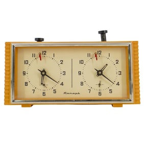 Vintage Soviet ‘Jantar’ USSR Russian Dual Chess Clock