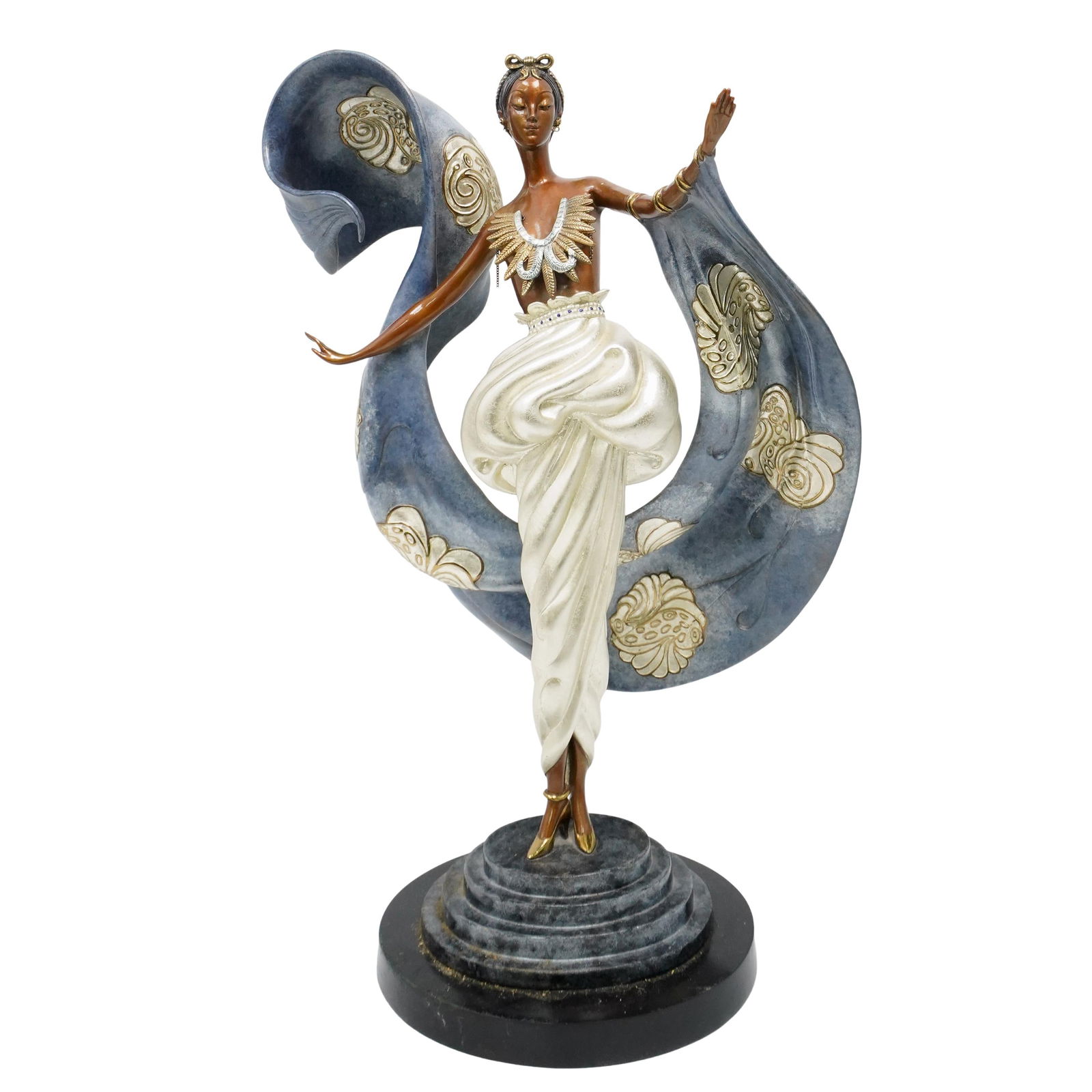 Erte (Russian/French, 1892-1990) Bronze Sculpture, "Dream Girl" (1 of 7)